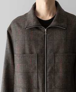 ssstein / シュタイン】DRIZZLER ZIP UP JACKET - GLEN CHECK | 公式