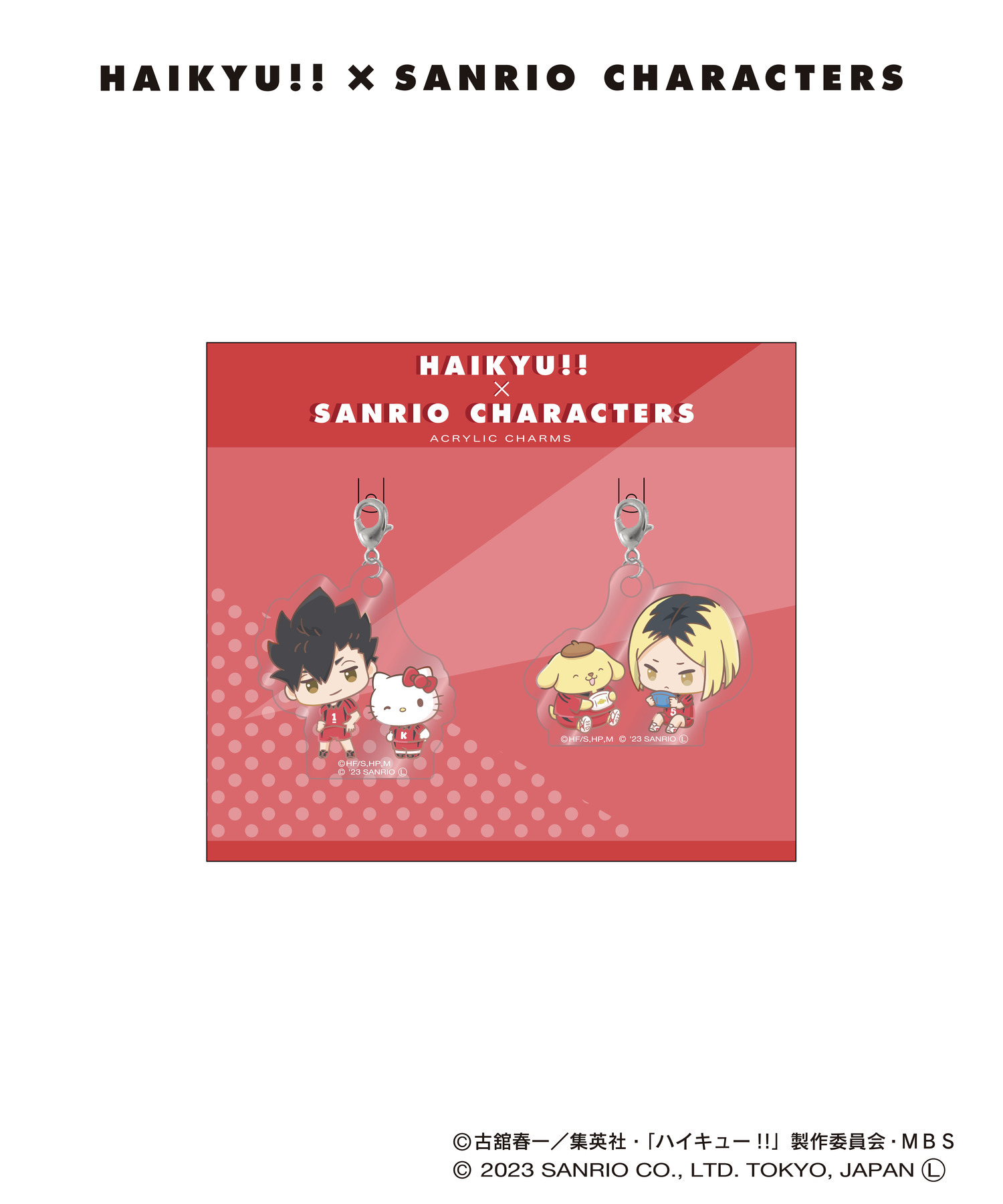 ハイキュー!!×サンリオキャラクターズ_ミニアクリルチャームセット_孤