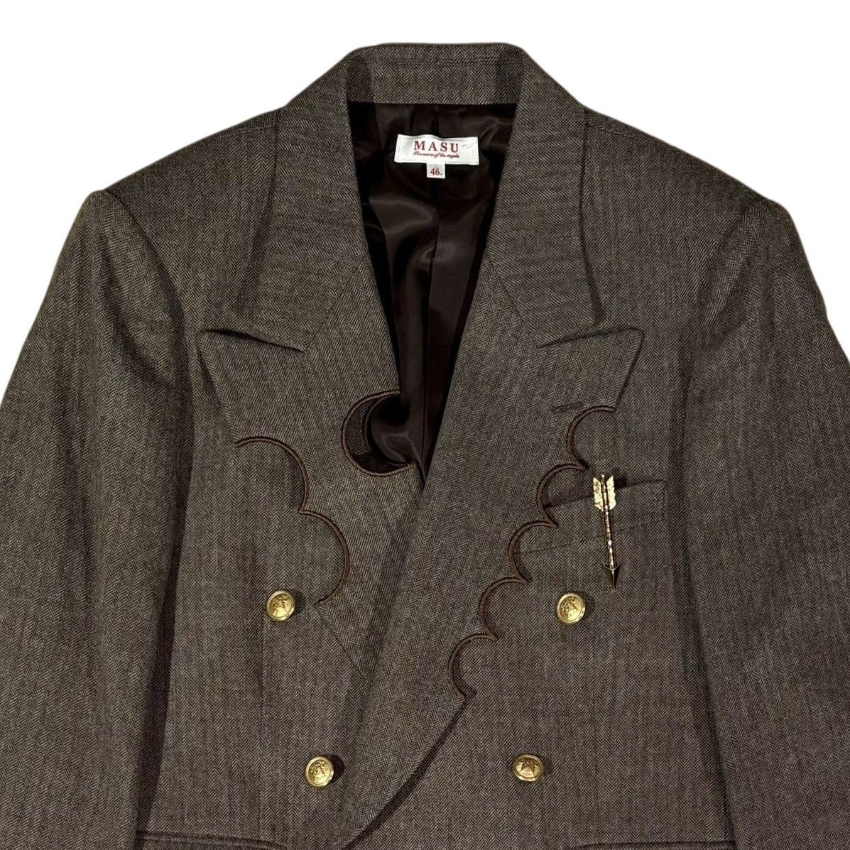 2025-26AW MASU CRATER TAILORED JACKET - MOCHA 商品詳細｜choua la