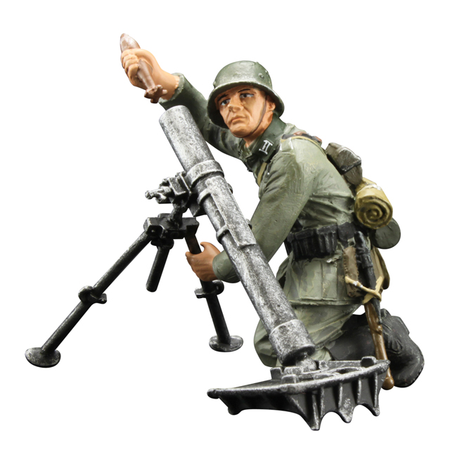1/24 ミリタリーメタルフィギュア 1/24 ドイツ歩兵連隊迫撃砲チーム