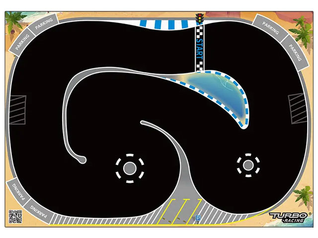 1/76スケール RCドリフトカートラック 63×90cm | Hitec Multiplex