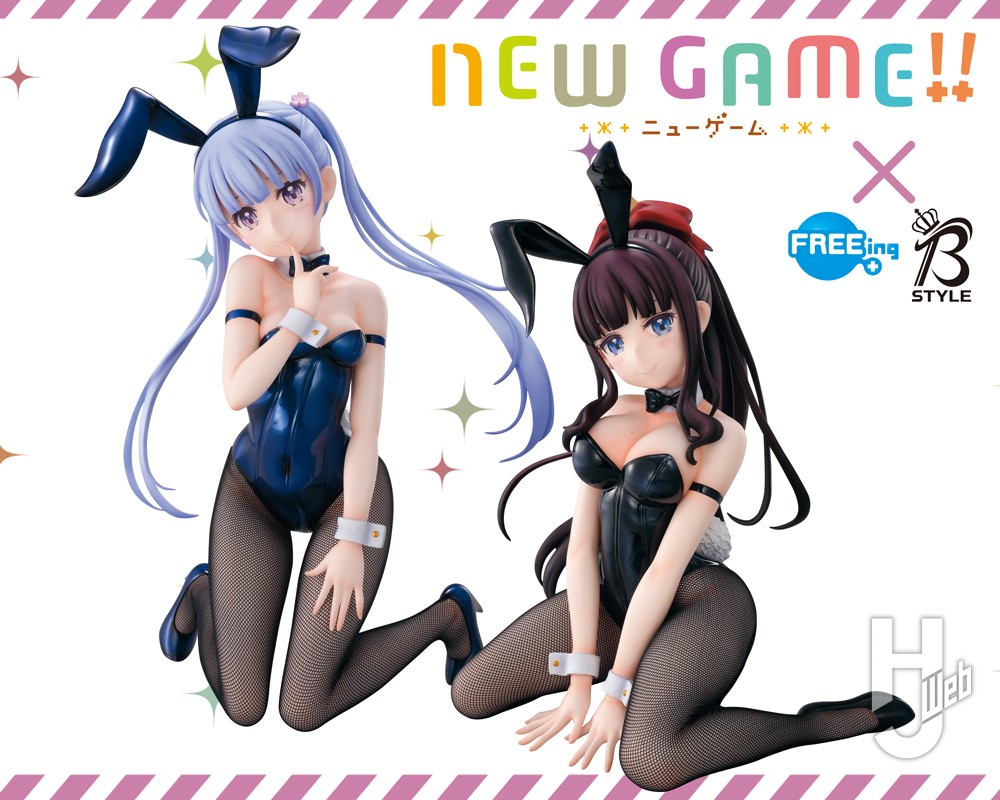 NEW GAME!!』青葉＆ひふみが大胆バニーコスでログインしました