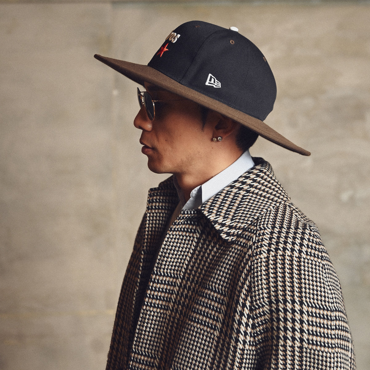 NEW ERA HOUSTON ASTROS - LONG BRIM HAT CO FITTED NAVY/WALNUT