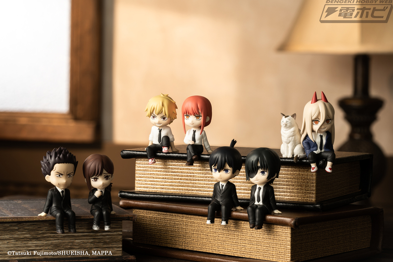 13体を一気にフルコンプ！デンジたちがちょこんと座るミニフィギュア
