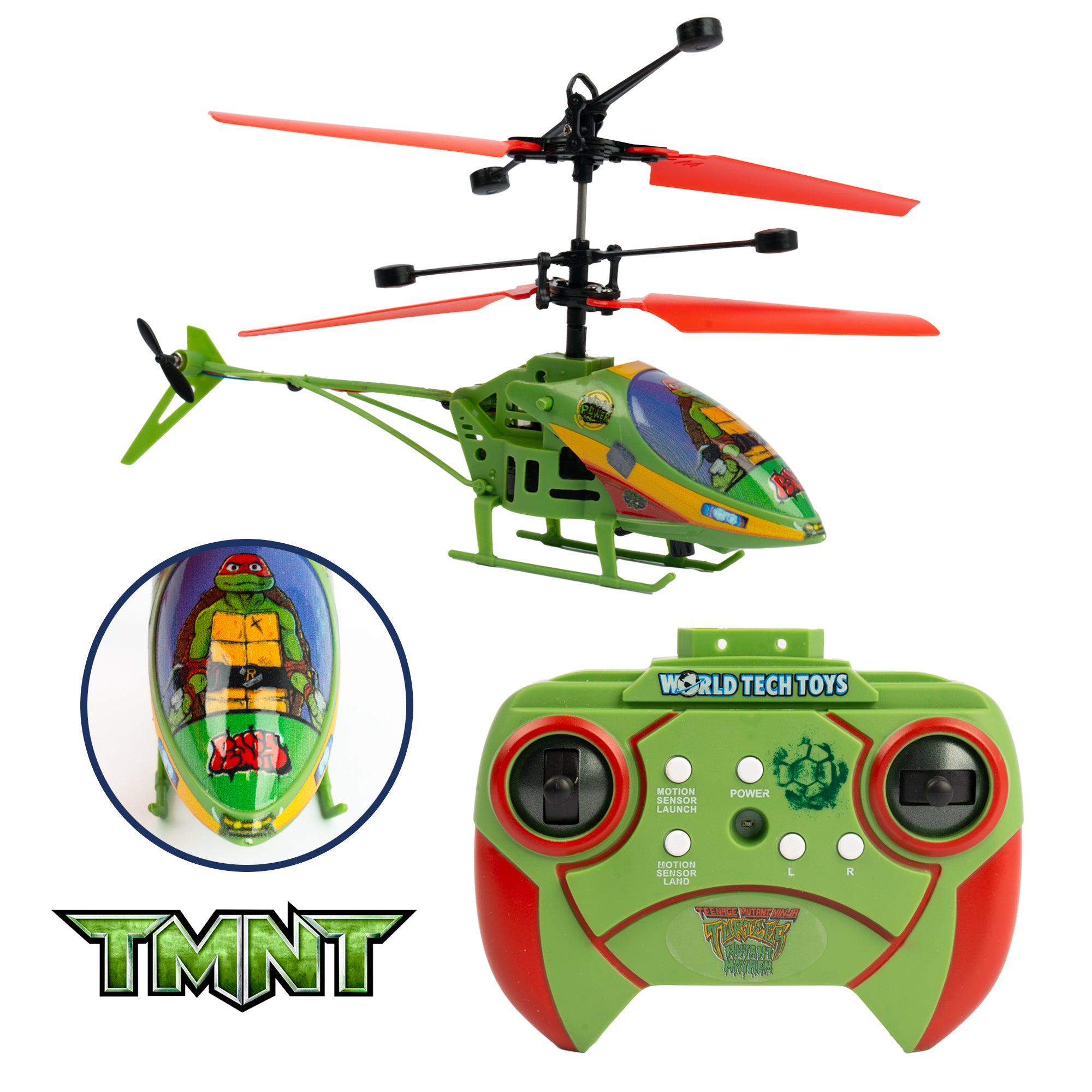TMNT Raphael 2CH IR Helicopter – HOBBYTRON
