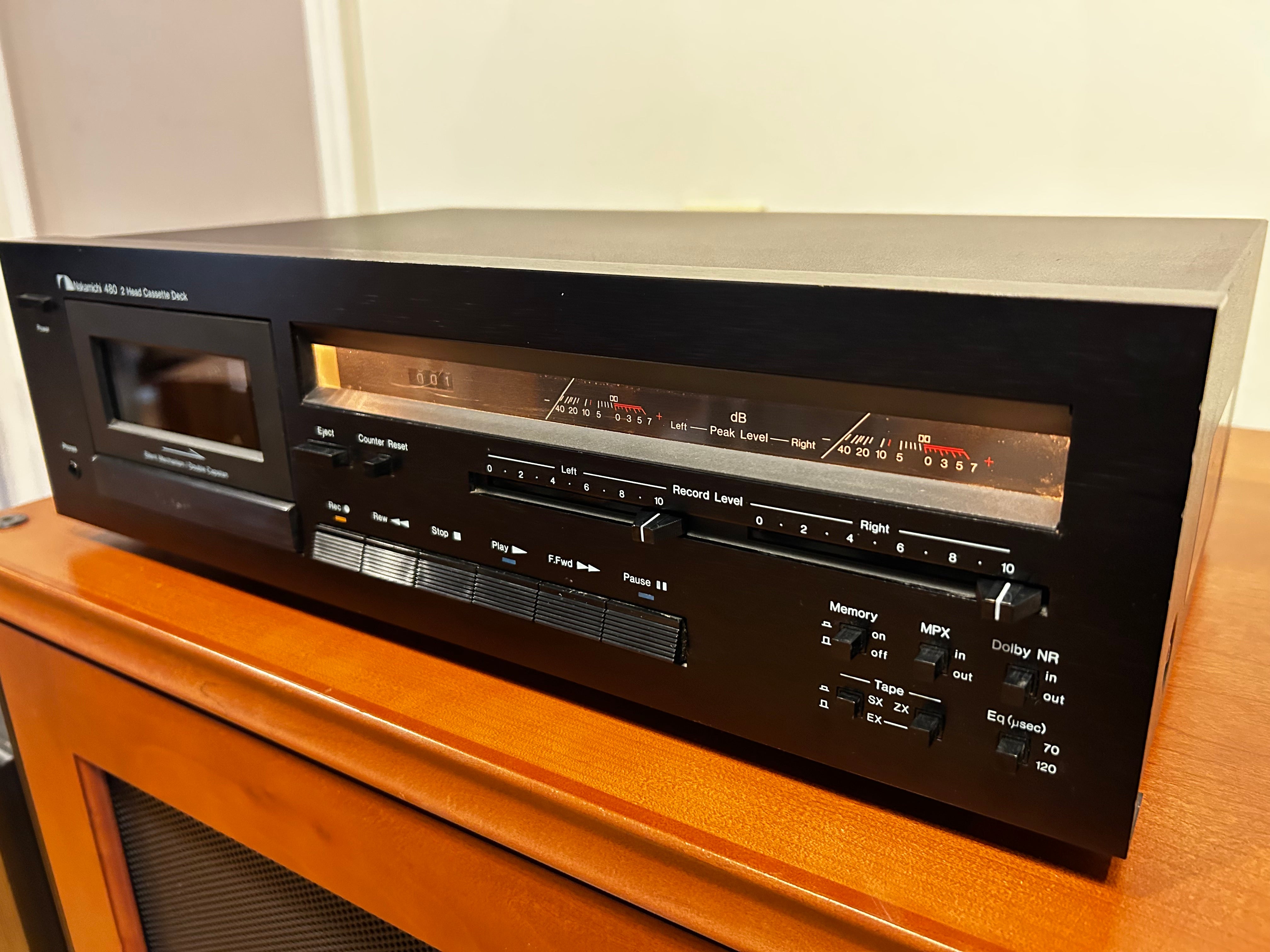 Nakamichi 480, 2-Head Stereo Cassette Deck – Holt Hill Audio