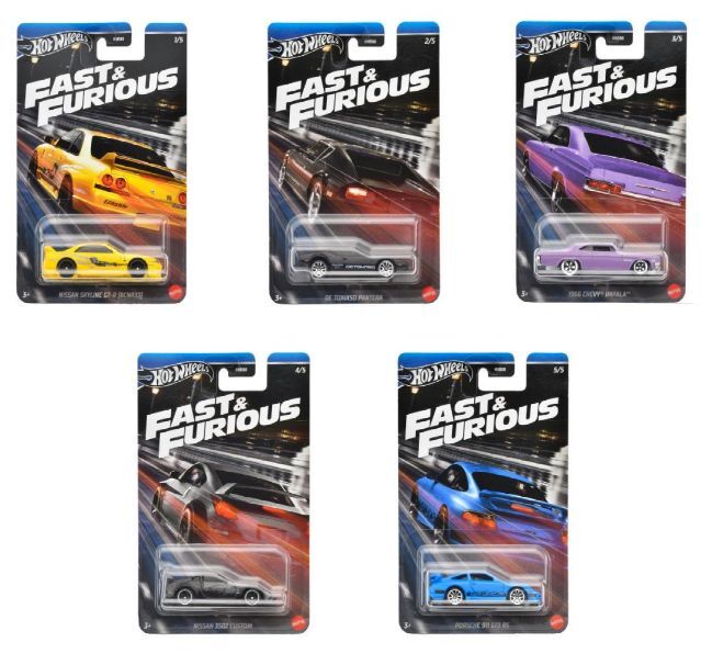 Fast & Furious Theme RACING 5種10台セット - ホットウィール通販専門