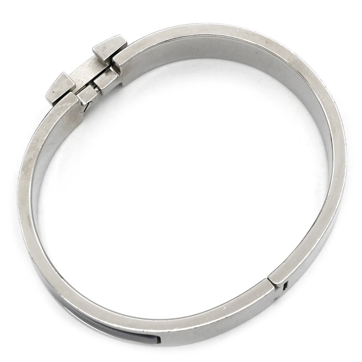 エルメス HERMES クリックH PM パープル×ネイビー メタル エナメル