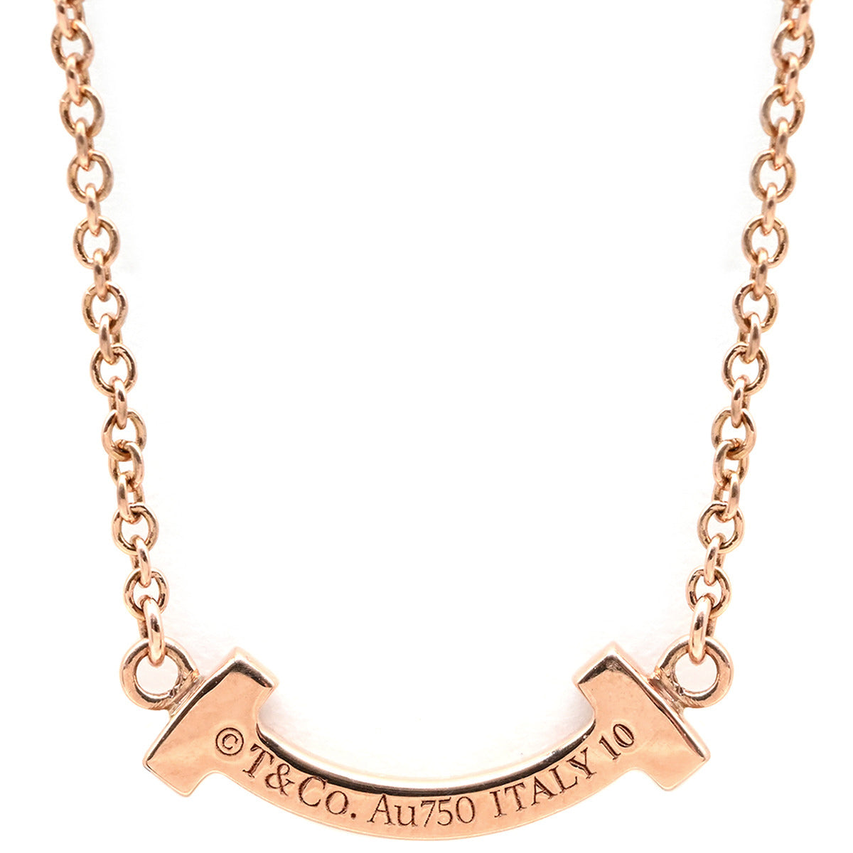 ティファニー Tiffany & Co Tスマイル ミニ ダイヤペンダント ローズ