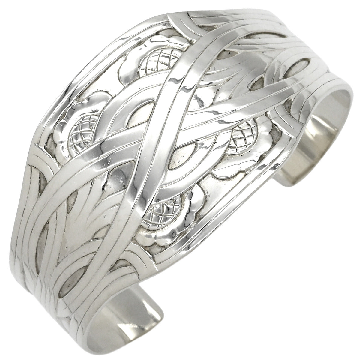 ジョージ・ジェンセン Georg Jensen デザイン バングル 55 シルバー