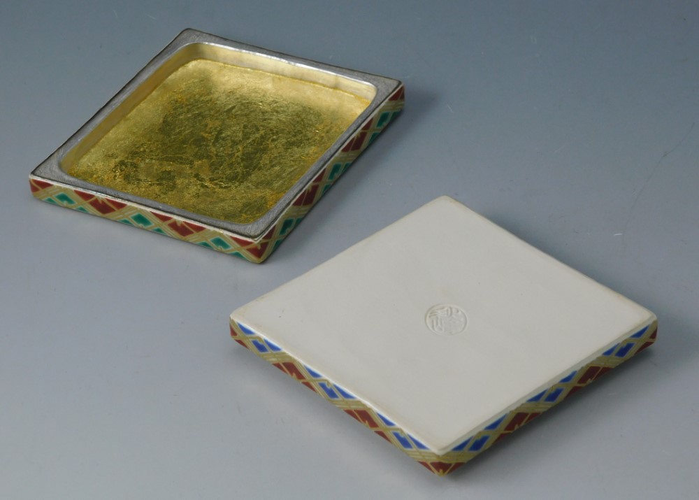 三代 中村秋峰 仁清菱柳桜絵 香合 | いとう鳳凰堂古美術店