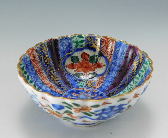 江戸時代 古伊万里 金襴手 歌仙図 大蓋物美品 鳳凰 大平鉢 食籠 金彩