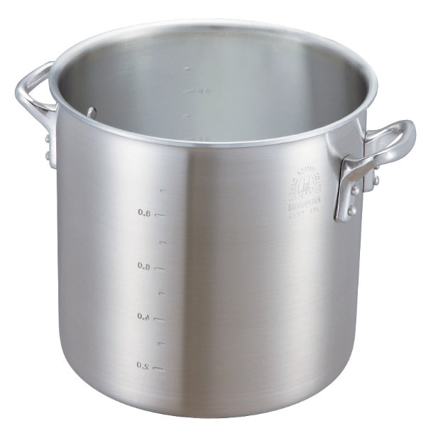 寸胴鍋 48cm 85L ガス火専用 キングポット 業務用 中尾アルミ 両手鍋