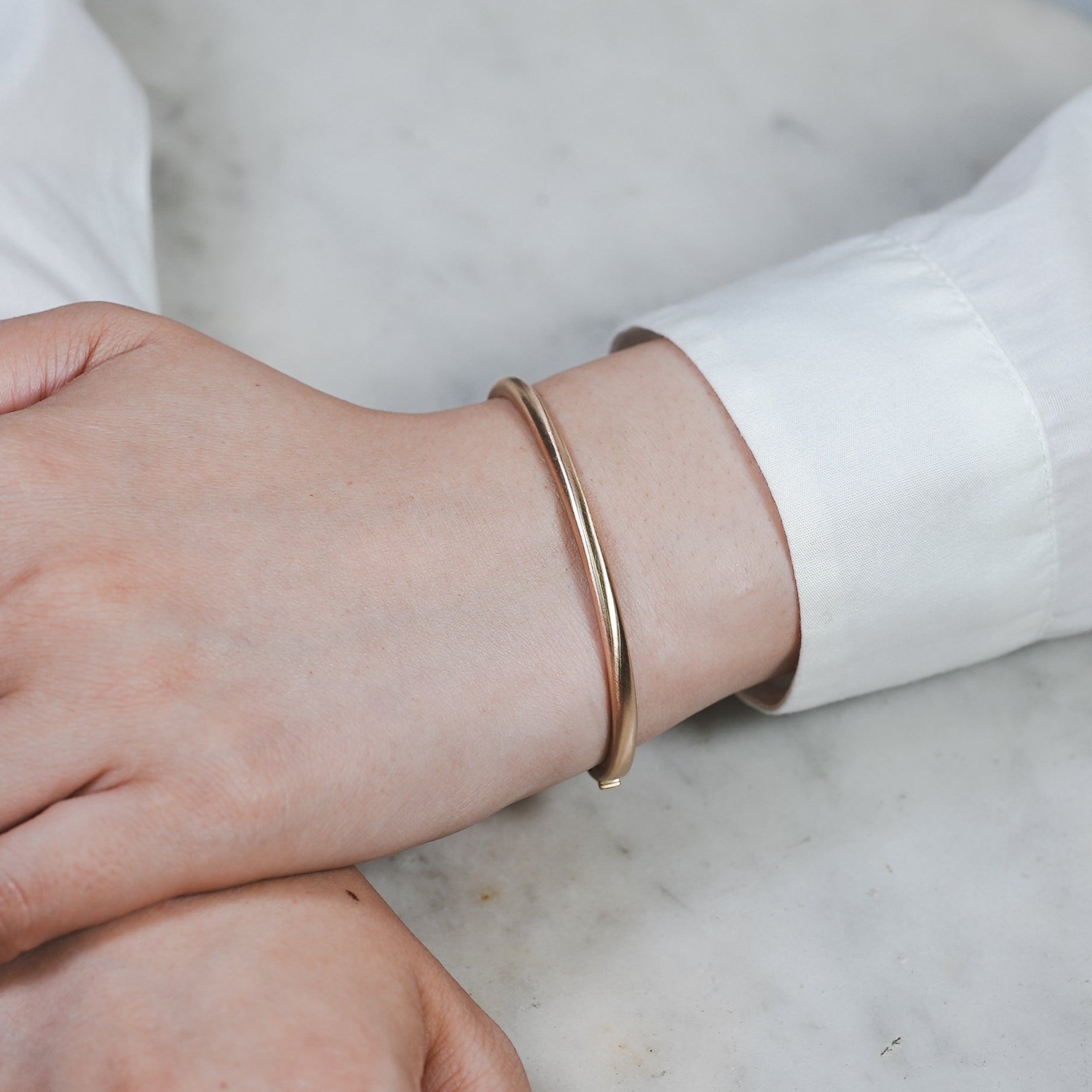 hum ハム HUMETE 'CLASSIC' BANGLE [et-BR113m] バングル ゴールド