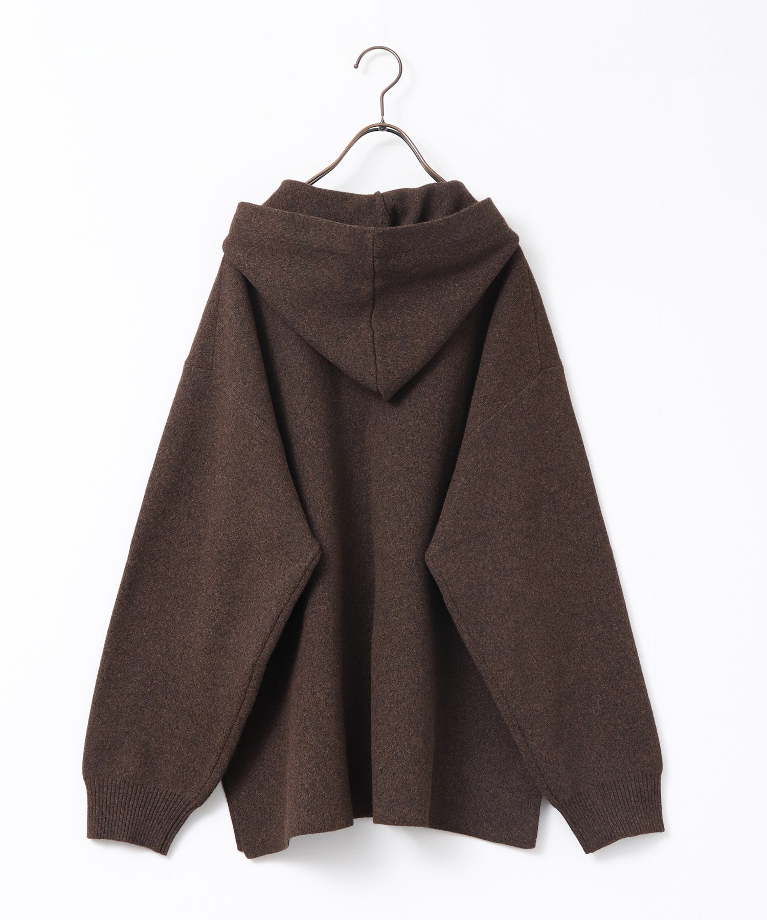 ニット フードパーカー