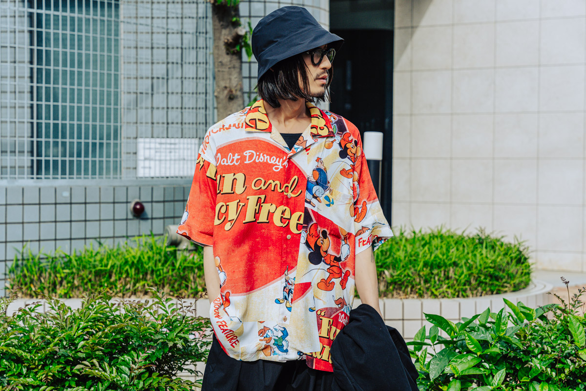 ポータークラシックのディズニーアロハシャツ & インディゴリネン