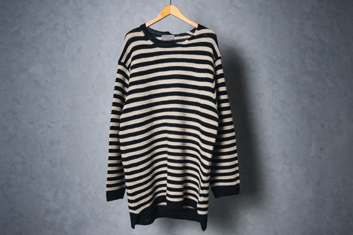 ヨウジヤマモト24年秋冬 ボーダーニット | HUES 福岡セレクトショップ