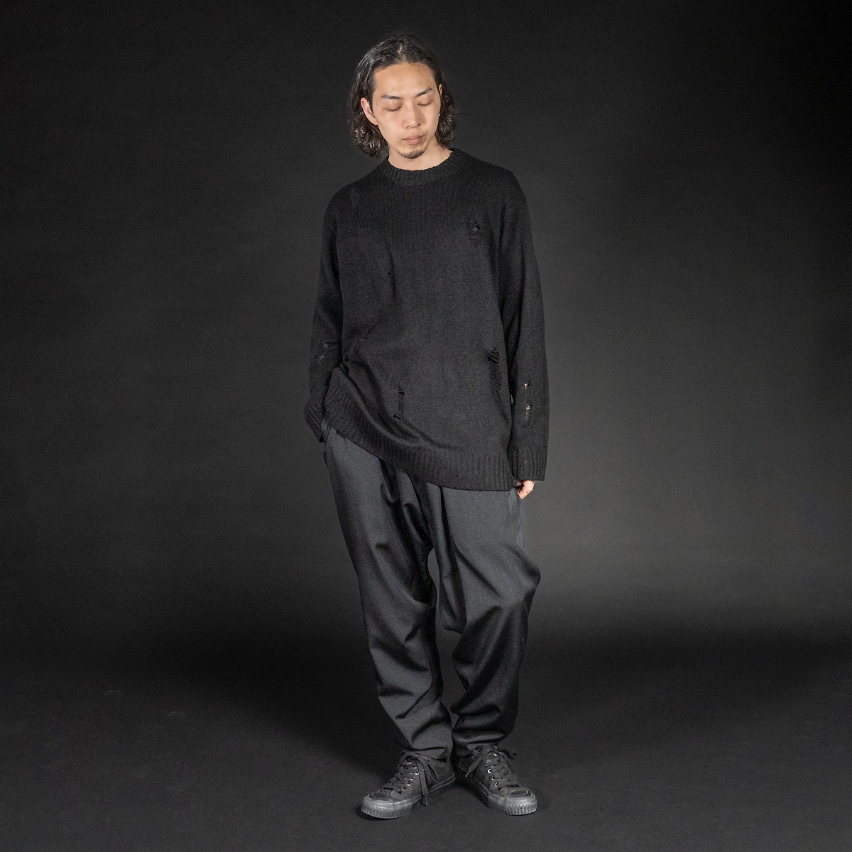 ヨウジヤマモト25AW スリムサルエルパンツ | HUES 福岡セレクトショップ