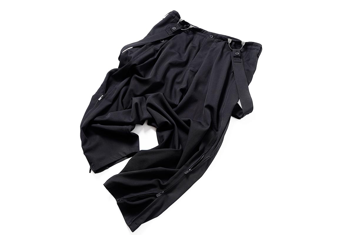 ヨウジヤマモト サルエルサスペンダーパンツ | HUES 福岡セレクトショップ