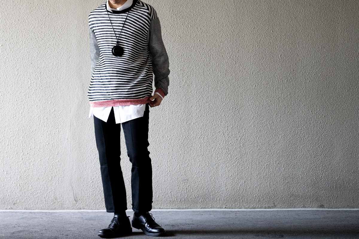 w*】様 ANN DEMEULEMEESTER 08SS クロップドパンツ ar ANN