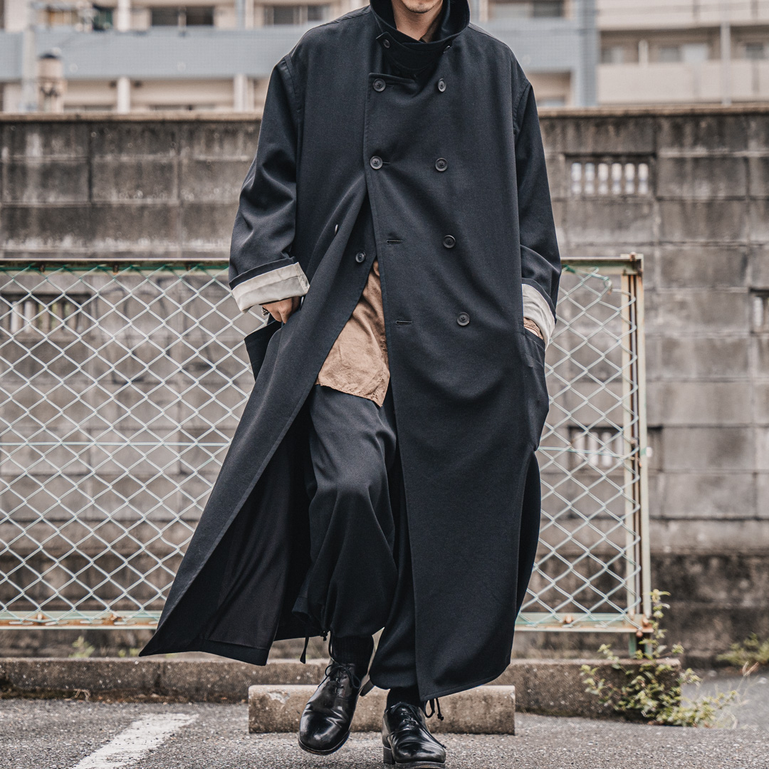 YOHJI YAMAMOTO 21-22AW SOUTIEN COLLAR BIG COAT | HUES 福岡セレクト