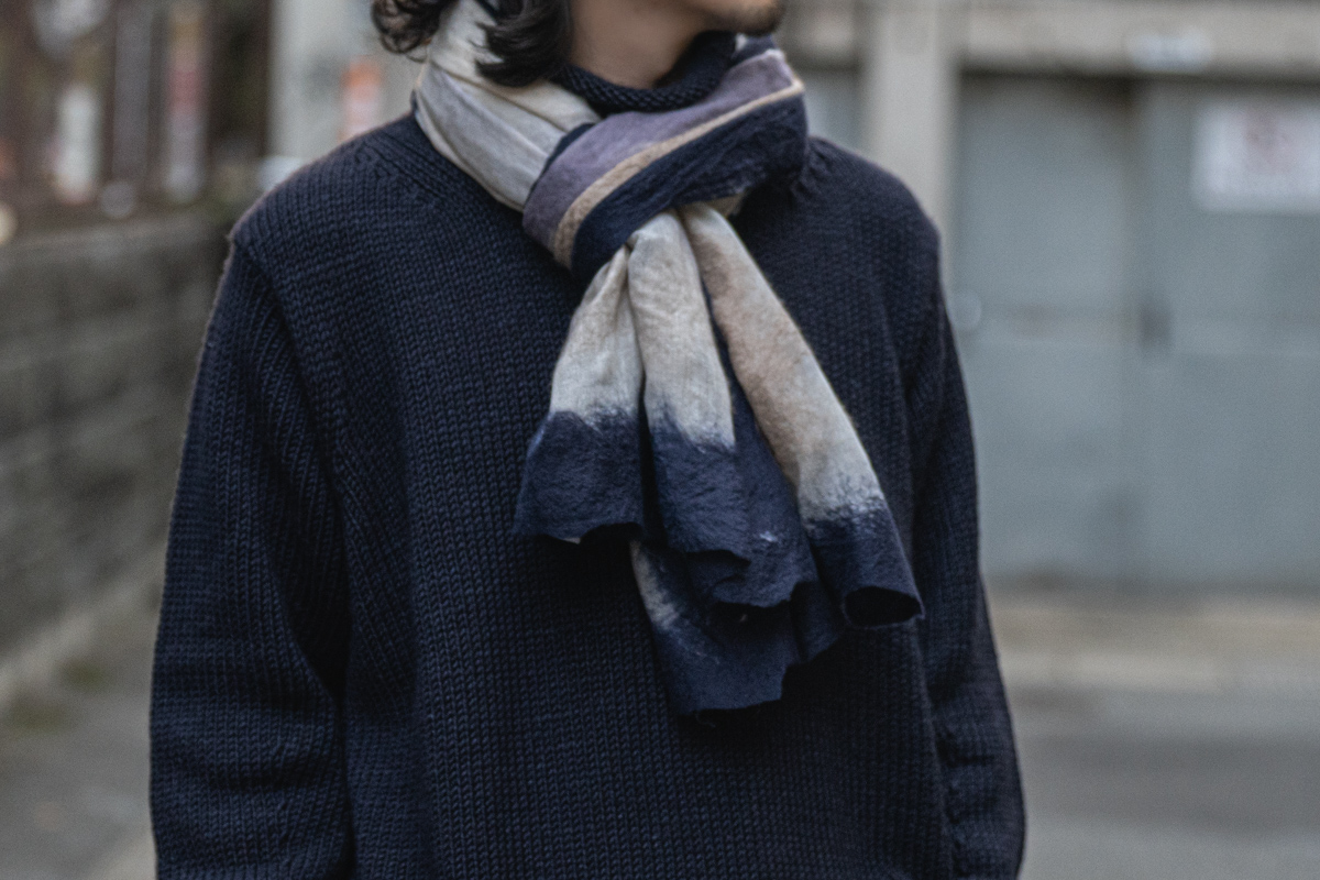 シルバナ マネッティの カシミヤシルク ストール | HUES 福岡セレクト