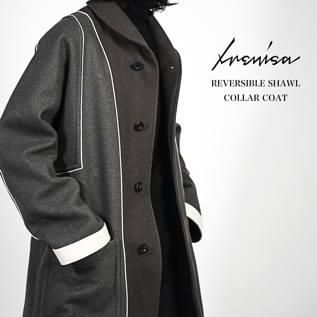 イレニサのリバーシブル ショールカラーコート | HUES 福岡セレクト