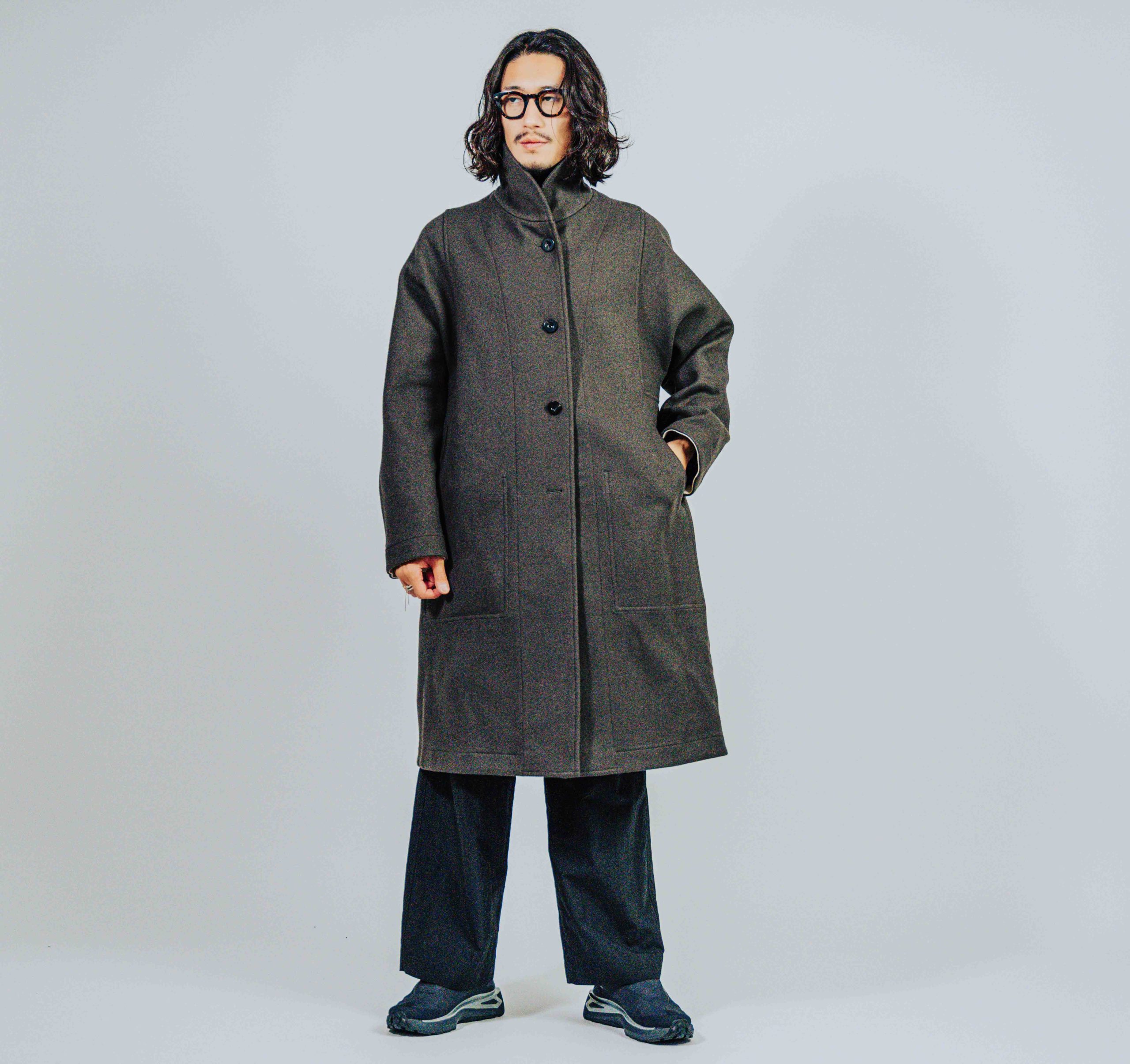 イレニサのリバーシブル ショールカラーコート | HUES 福岡セレクト