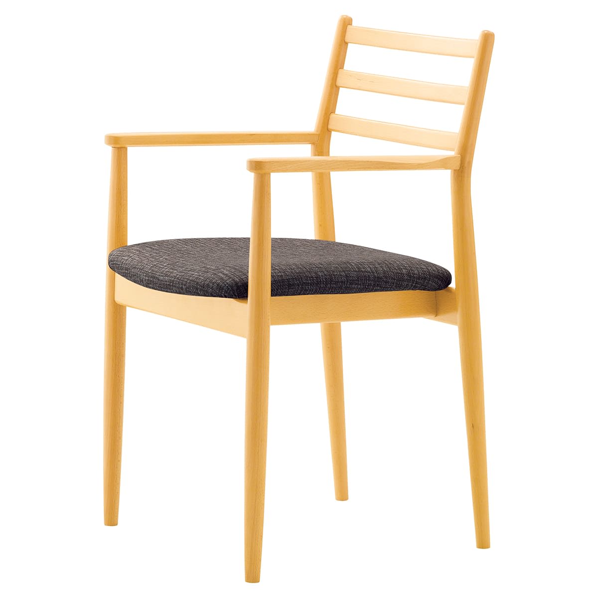 コリウスWA 肘付・背張無｜クレスの木製椅子