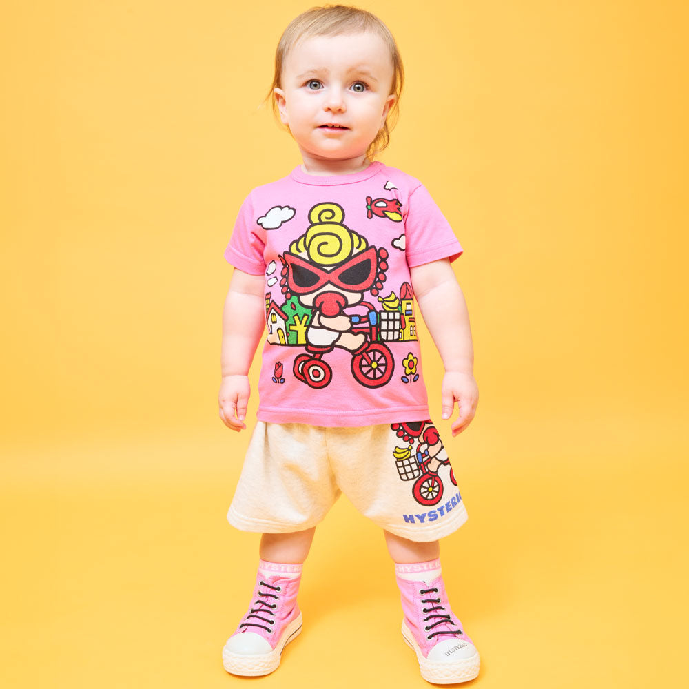 美品☆HYSTERIC MINI Tシャツ&ハーフパンツセット 100 HYSTERIC MINI