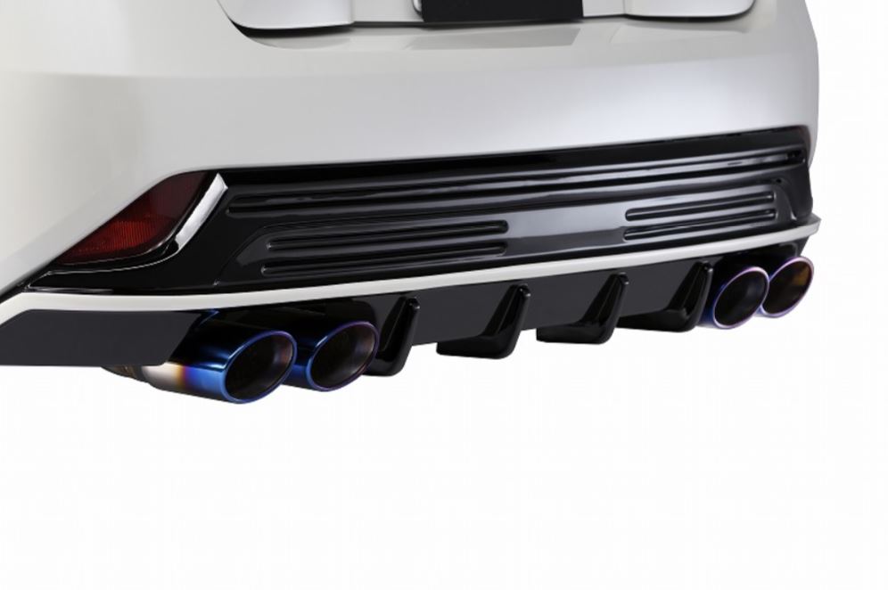 マフラー】FORTE プリウス 50系 後期 中間～リアピース4本出しマフラー