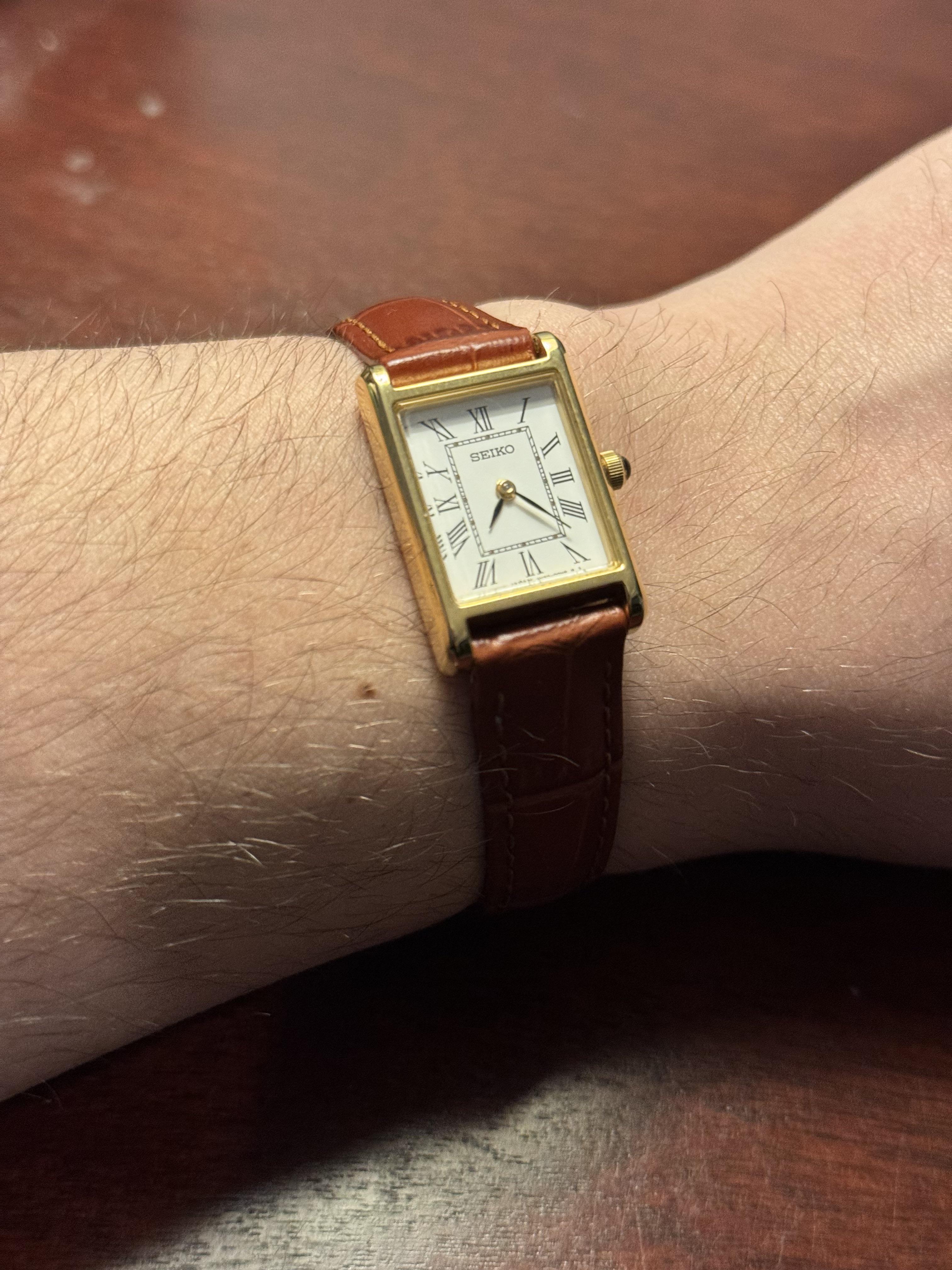 セイコー SWR053] 男性の6インチの腕につけたレディースセイコー