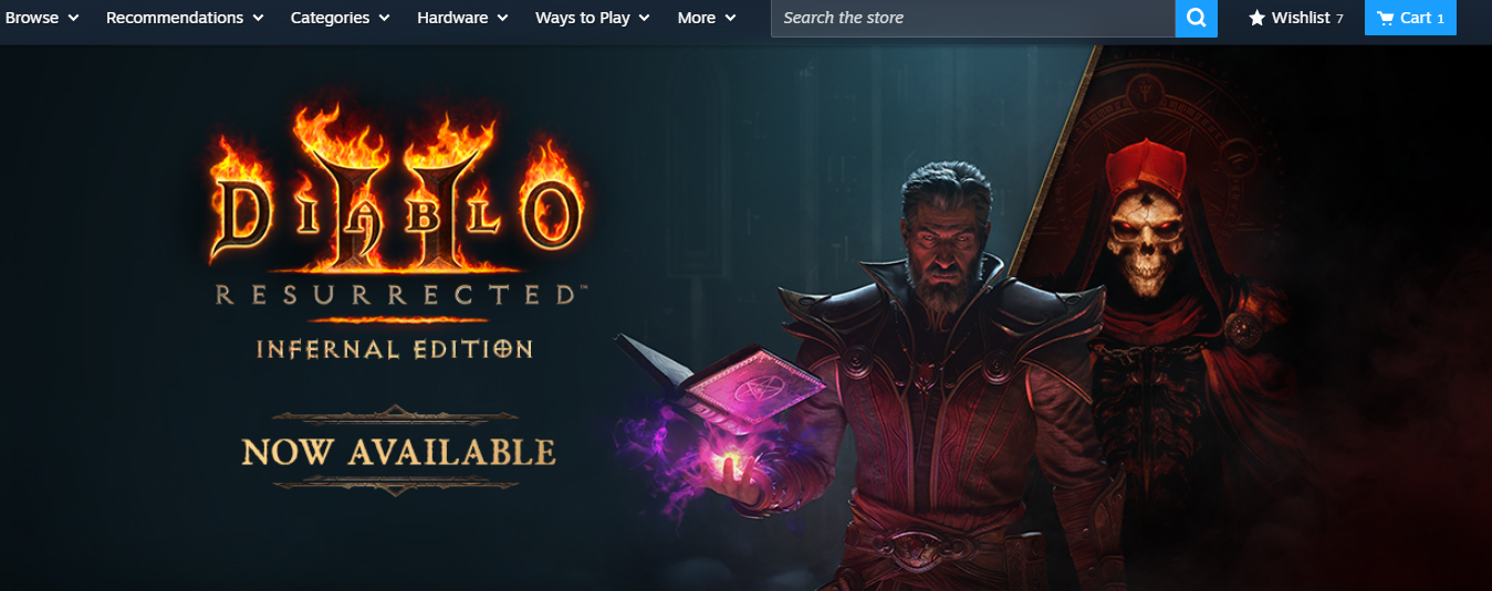 2026年、SteamのトップページにDiablo 2が！ : r/Diablo