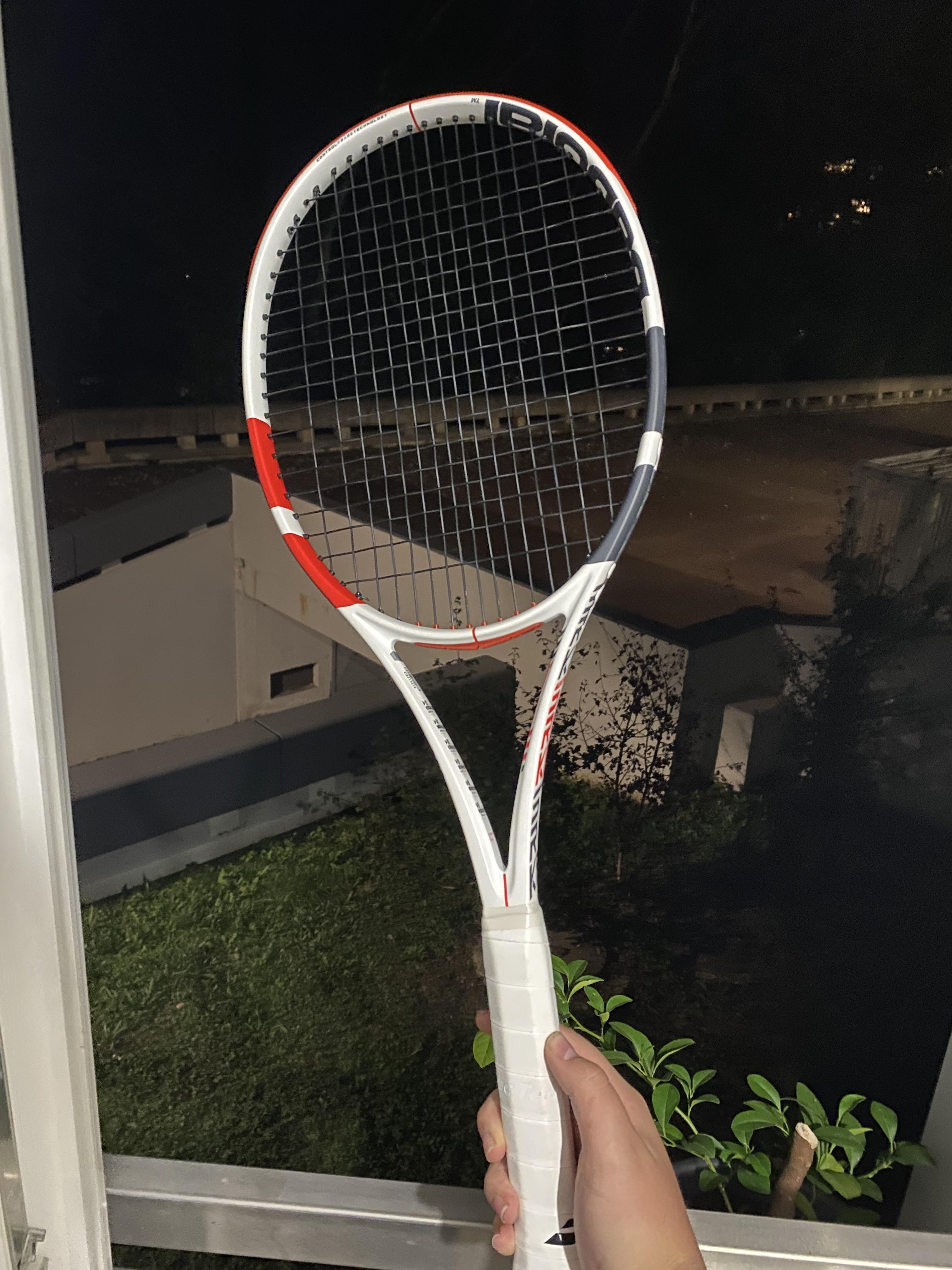 Got my new racket and I'm so hyped (Babolat Pure strike Tour 320g