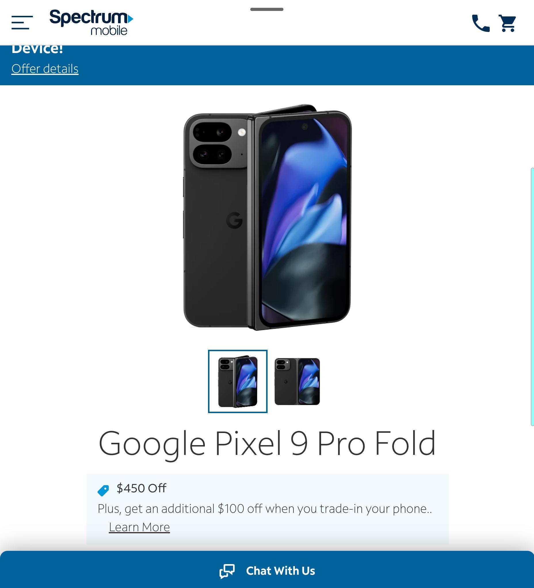 Pixel 9 Pro Fold is live. Obsidian 256gb only showing. : r
