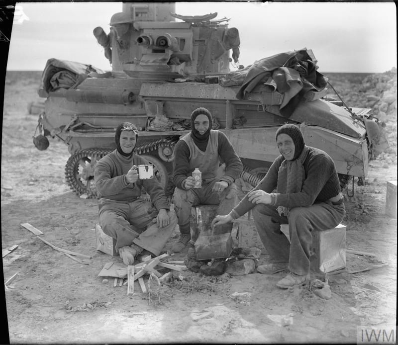 North Africa, Dec.31 1940: The crew of a British Mk VI Light Tank