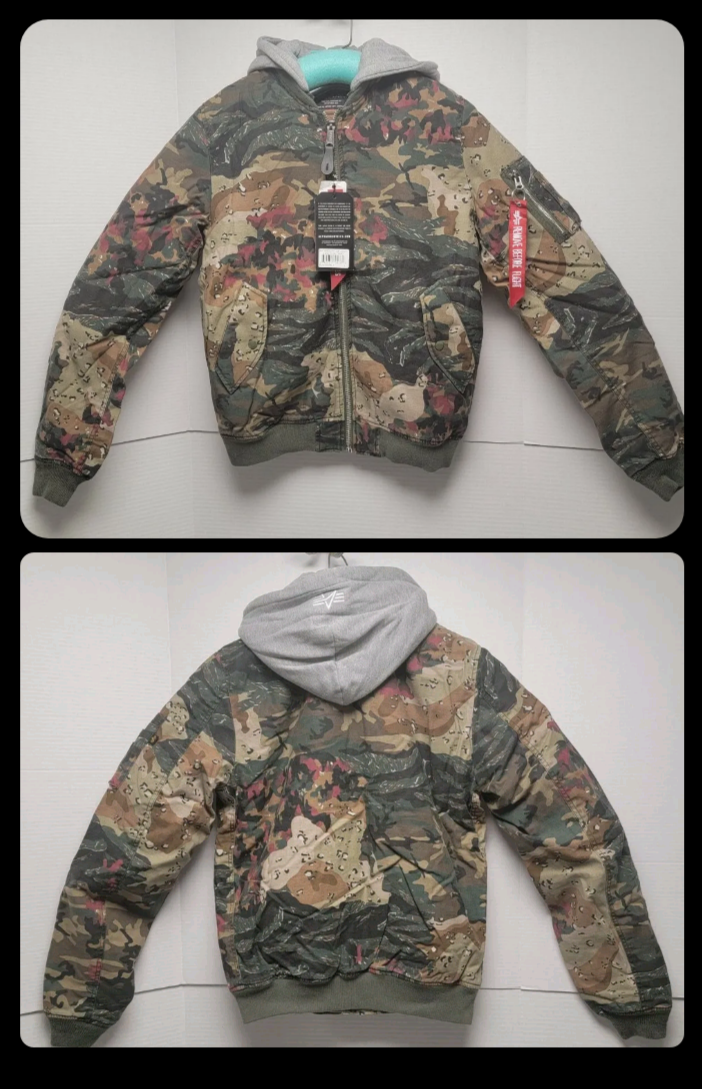 Check out this Alpha Industries MA-1 flight jacket on eBay. It has