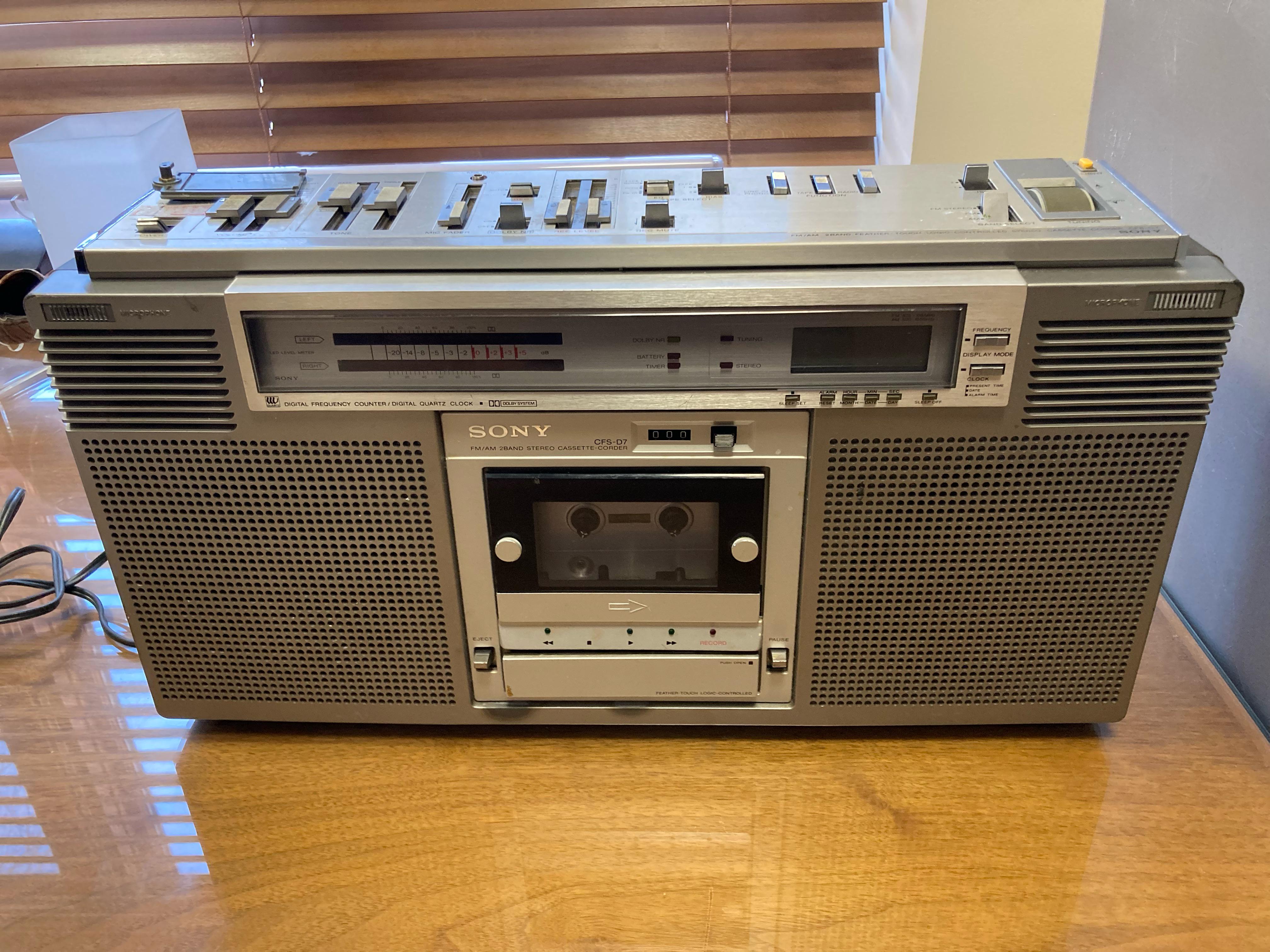 ラジオ・コンポ SONY CFS-D7 SONY CFS-D7 Boombox 1979 Portable