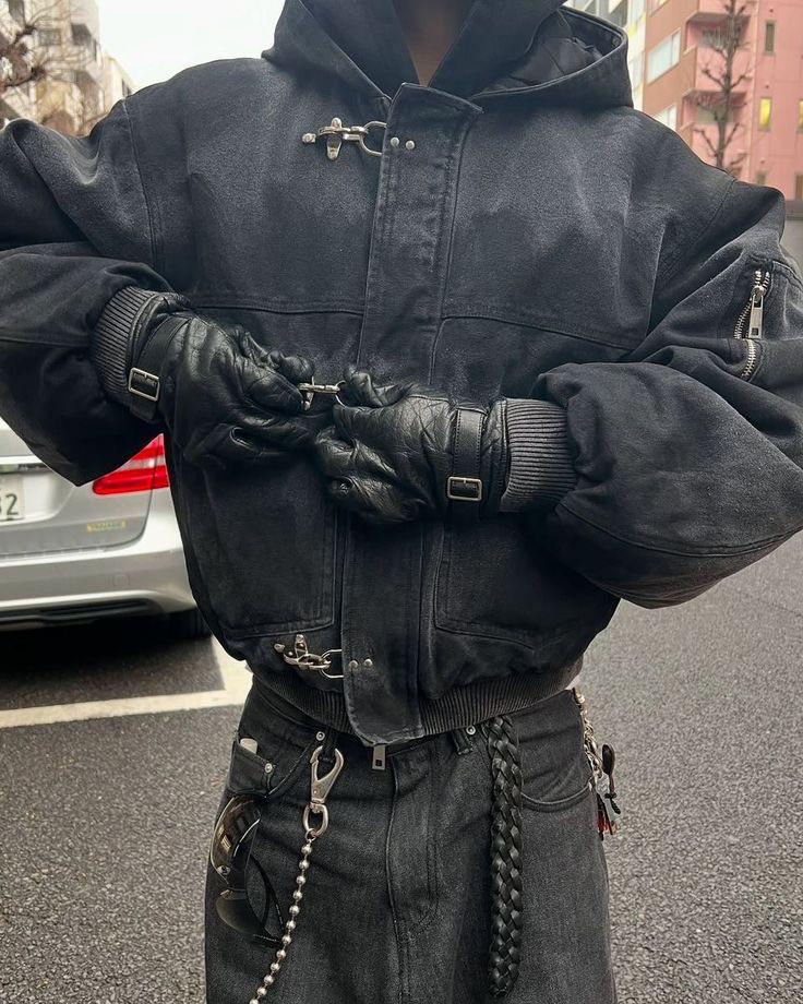 ShinzoのShige 15oz Canvas Clasp Bomber Jacketみたいなスタイルの