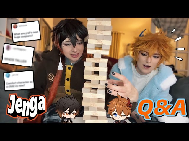 JENGA Q&A WITH ‪@Nao2.1‬ as Tartaglia and Zhongli - YouTube