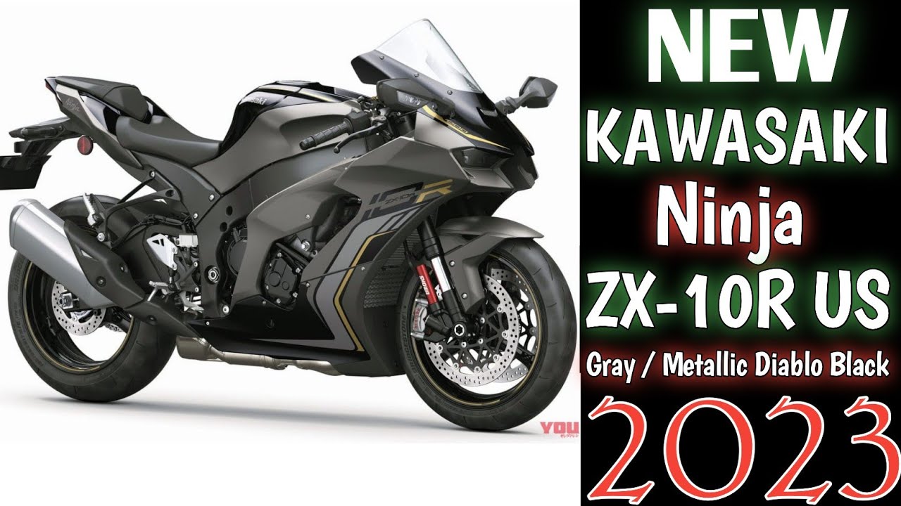 New Kawasaki Ninja ZX 10R US Gray / Metallic Diablo Black 2023