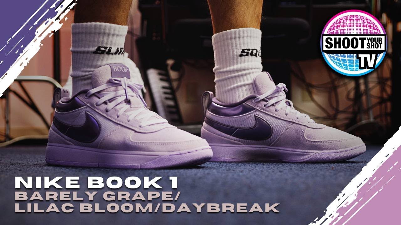 Nike Book 1 Barely Grape “Lilac Bloom” - YouTube