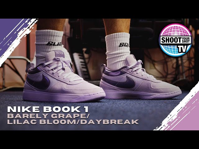 Nike Book 1 Barely Grape “Lilac Bloom” - YouTube