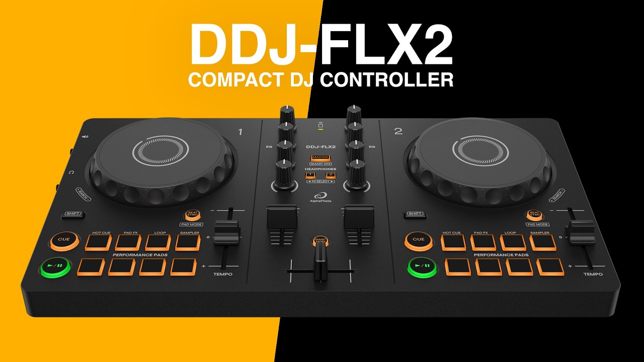 Pioneer DJ AlphaTheta DDJ-FLX2, DM-40D & HDJ-CUE1 | Bundle | Bop DJ