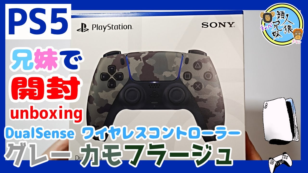 Unboxing: PS5 DualSense Wireless Controller, Gray Camouflage