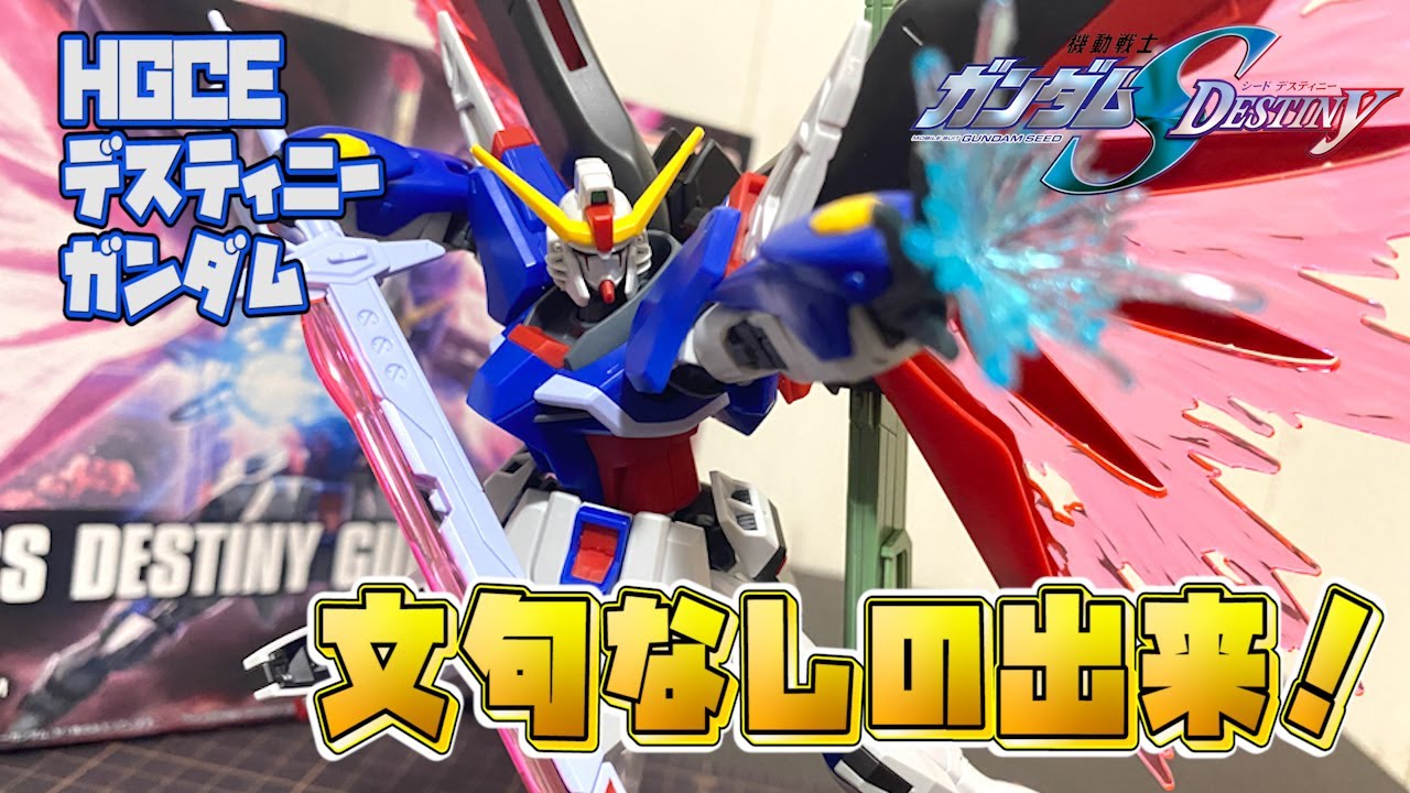 SEED】超高水準なHGCE版！文句なしのクオリティ！デスティニーガンダム