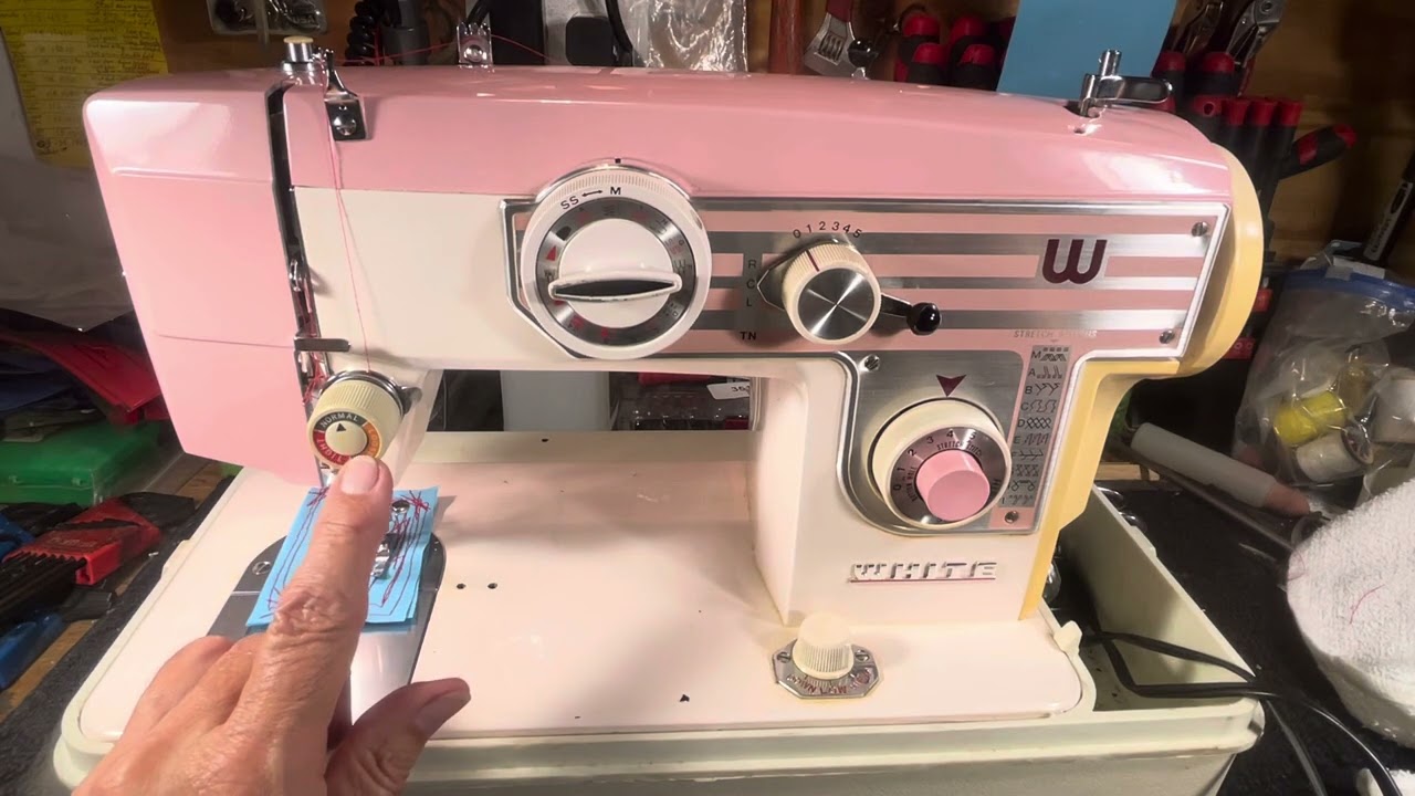 THE PINK MONSTER !! A WHITE MODEL 656-FRONT LOAD -STEEL GEARS -15