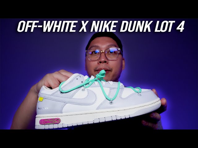 Nike Dunk Low x Off-White Lot 4 (Review + On-Feet) - YouTube