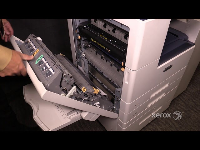 Xerox® AltaLink® B8090 Family Clearing a Jam in the Vertical