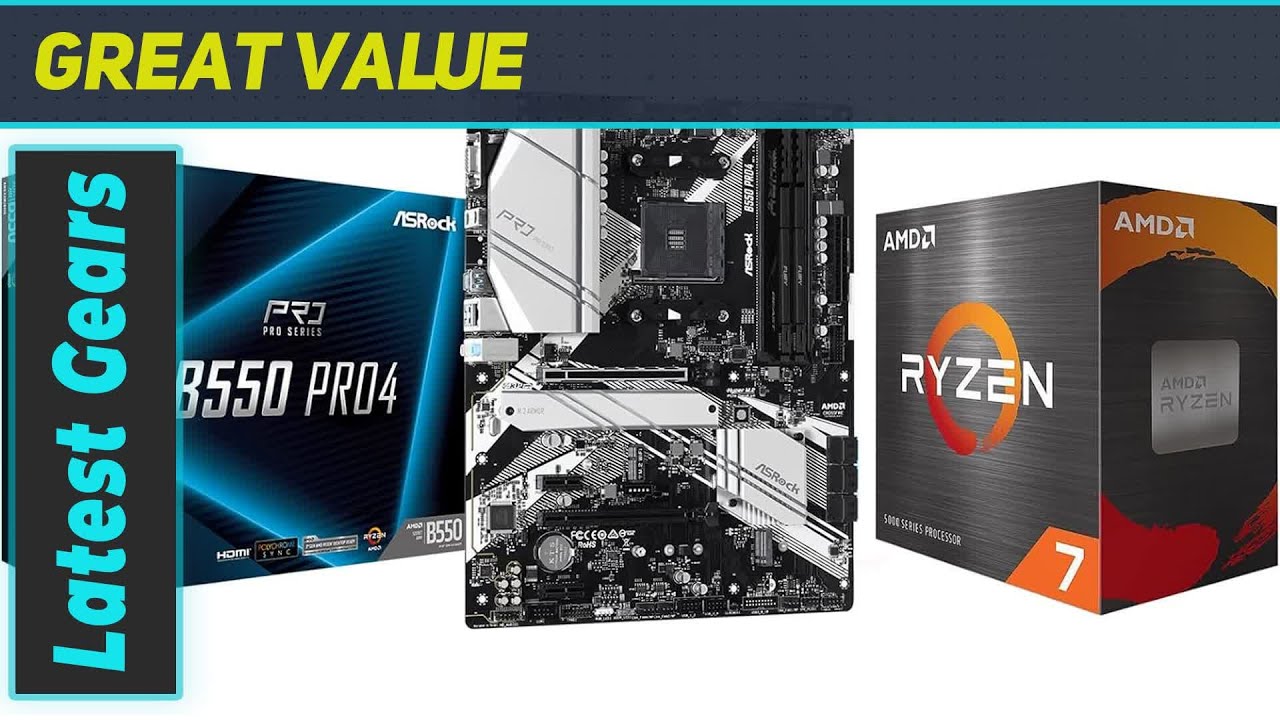 Unleash Ultimate Power: ASRock B550 PRO4 & Ryzen 7 5700X Combo